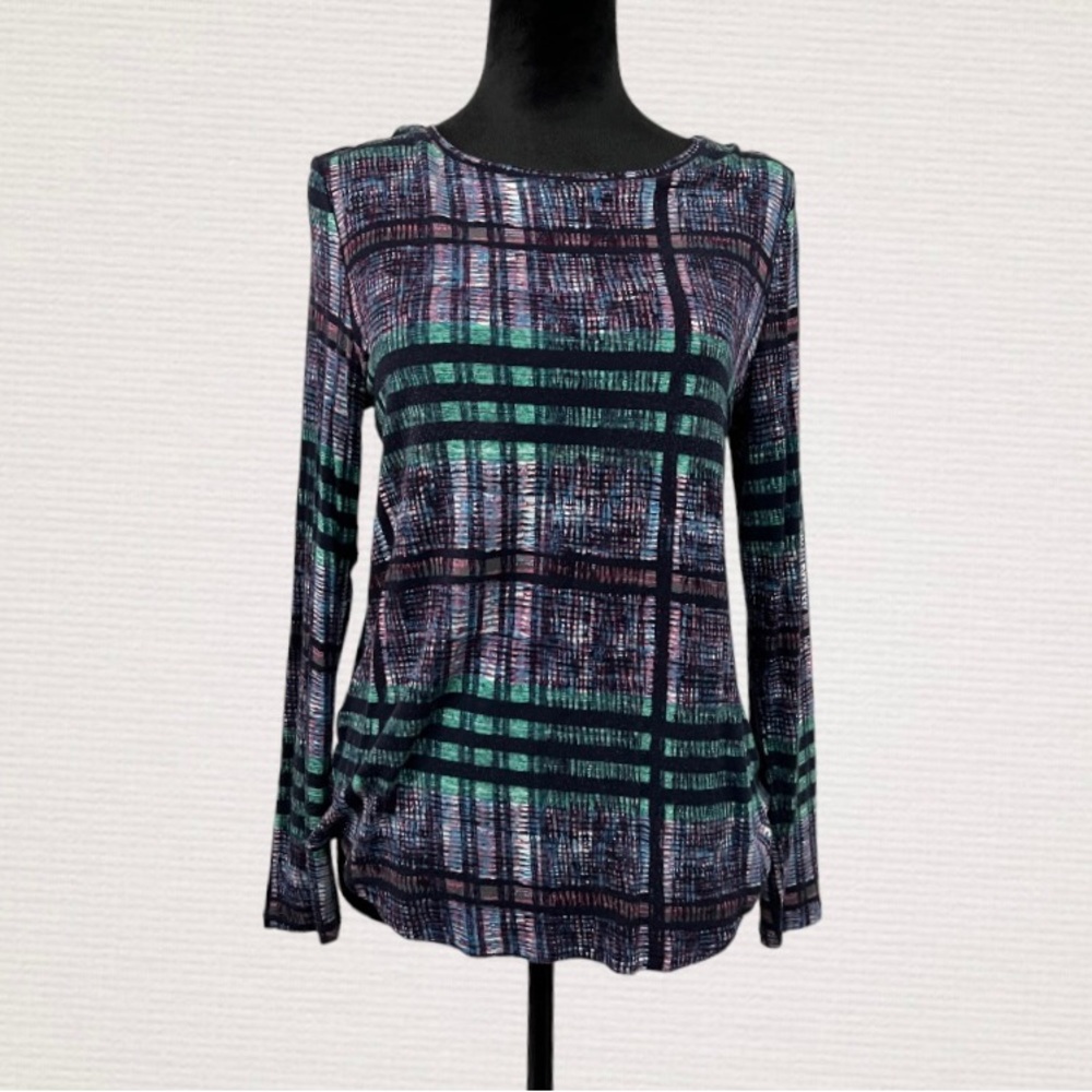 Women’s Small Petite Apt 9 Top Multicolor Tunic Long Sleeve